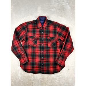 VTG Arrow Sportswear Button Shirt Large Plaid Wool Quilt Lined Flannel Jacket
